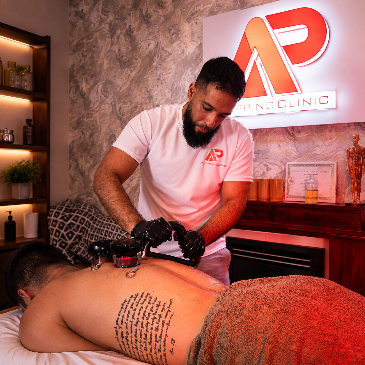 Dry cupping treatment