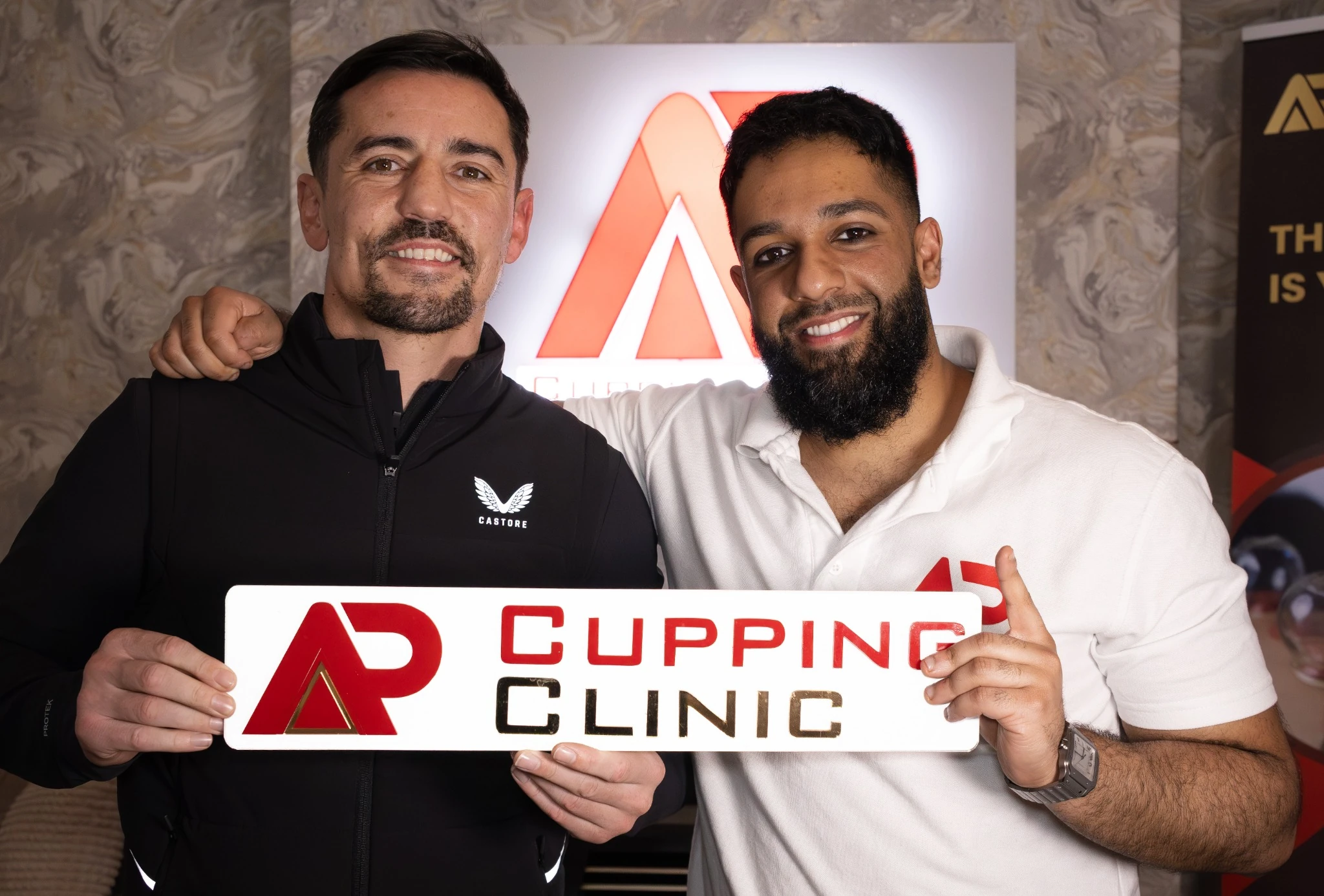 AP Cupping Clinic client and practitioner